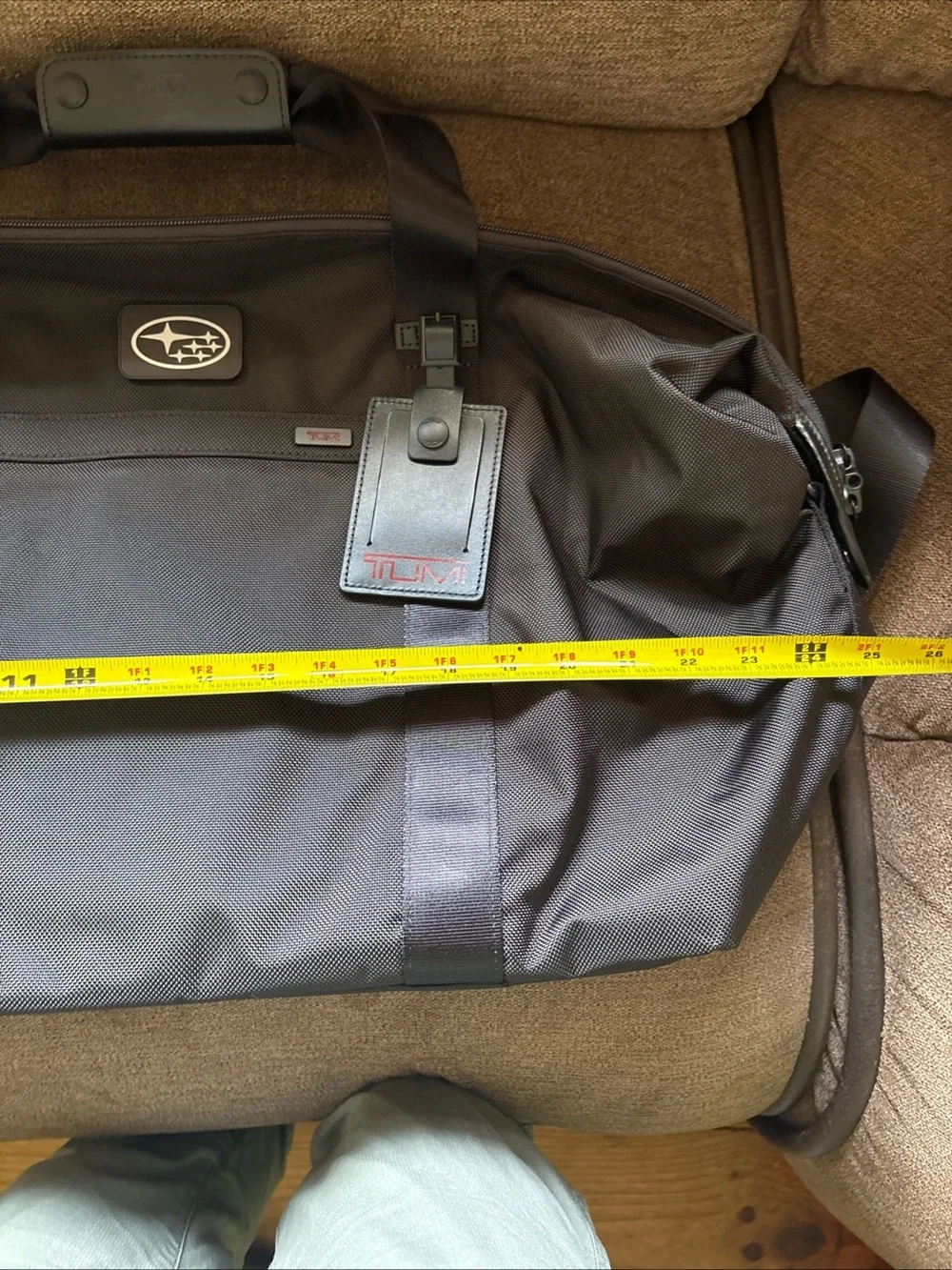TUMI Travel Satchel Double Ballistic Duffle Bag Nylon Black 22249DE Subaru X New